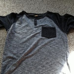 Rustic Blue long sleeve T shirt